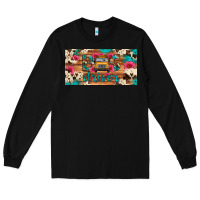 Black bus driver school bus cowhide license plate Long Sleeve Tee - Artiststas