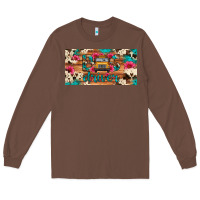 Chestnut bus driver school bus cowhide license plate Long Sleeve Tee - Artiststas