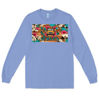 Colony Blue bus driver school bus cowhide license plate Long Sleeve Tee - Artiststas