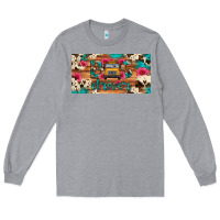 Heather Grey bus driver school bus cowhide license plate Long Sleeve Tee - Artiststas