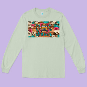 Bus Driver School Bus Cowhide License Plate Long Sleeve Tee Designed By Artiststas
