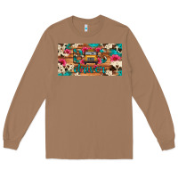 Toasted Coconut bus driver school bus cowhide license plate Long Sleeve Tee - Artiststas
