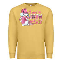 Antique Gold i am snow cute pink bbs Premium Sweatshirt - BundleAndBundleShop