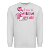 Dove Grey i am snow cute pink bbs Premium Sweatshirt - BundleAndBundleShop