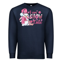 Navy i am snow cute pink bbs Premium Sweatshirt - BundleAndBundleShop
