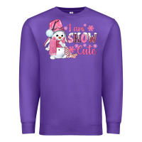Purple i am snow cute pink bbs Premium Sweatshirt - BundleAndBundleShop