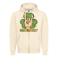 Sandshell st. patrick's day shamrockin' Zipper Hoodie - MaliasSmallBusiness
