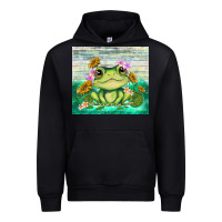 Black frog with sunflower Urban Hoodie - TumblerDesignByShophia