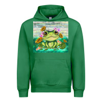 Emerald frog with sunflower Urban Hoodie - TumblerDesignByShophia