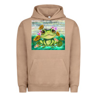Pigment Burro frog with sunflower Urban Hoodie - TumblerDesignByShophia