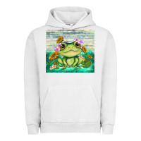 Pigment Lunar Rock frog with sunflower Urban Hoodie - TumblerDesignByShophia