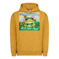 Pigment Peanut Butter frog with sunflower Urban Hoodie - TumblerDesignByShophia