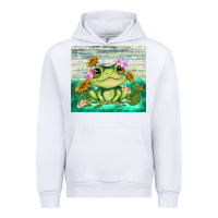 White frog with sunflower Urban Hoodie - TumblerDesignByShophia