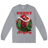 Heather Grey merry christmas boots hat rope Long Sleeve Tee - AdoDesignShop