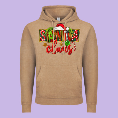Christmas Santa Claus Vintage Hoodie Designed By Fadigitalartstudio