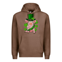 Chestnut st. patrick's day lucky baby pig Premium Hoodie - RanaPortraitStore