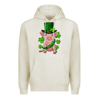 Oatmeal Heather st. patrick's day lucky baby pig Premium Hoodie - RanaPortraitStore