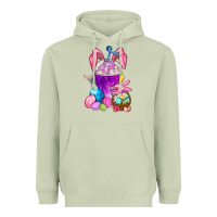 Matcha Happy Easter coffee cup Heavyweight Hoodie - NancyCooperArtShop