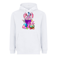 White Happy Easter coffee cup Heavyweight Hoodie - NancyCooperArtShop