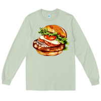 Matcha American hamburger Long Sleeve Tee - AdoDesignShop