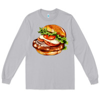 Moon Dust American hamburger Long Sleeve Tee - AdoDesignShop