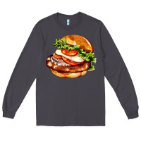 American Hamburger Long Sleeve Tee | Teevron