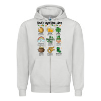 Dove Grey god says you are st patrick's day Zipper Hoodie - MaliasSmallBusiness