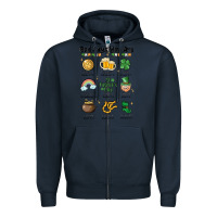 Navy god says you are st patrick's day Zipper Hoodie - MaliasSmallBusiness