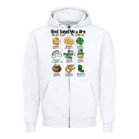 White god says you are st patrick's day Zipper Hoodie - MaliasSmallBusiness
