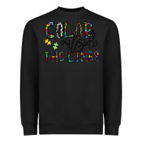 Black color outside the lines Heavyweight Sweatshirt - CowhideDigitalArt
