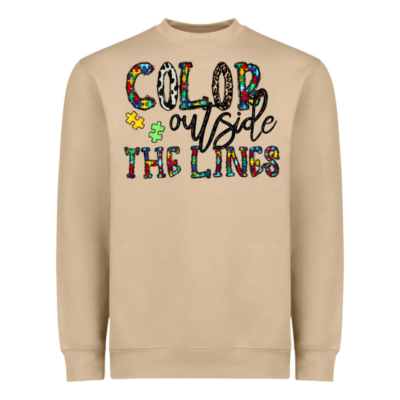 Color Outside The Lines Heavyweight Sweatshirt by CowhideDigitalArt | Teevron