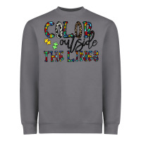 Storm color outside the lines Heavyweight Sweatshirt - CowhideDigitalArt