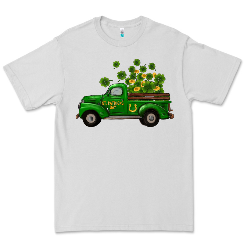 St Patricks Truck Shamrock Horseshoe Gold Premium Tee by RanaPortraitStore | Teevron