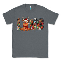 Charcoal Heather love christmas reindeer Classic Tee - Jasminsmagicworld