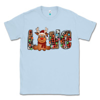 Dusty Blue love christmas reindeer Classic Tee - Jasminsmagicworld