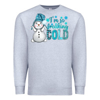 Heather Grey i'm so freaking cold bbs Premium Sweatshirt - BundleAndBundleShop