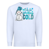 White i'm so freaking cold bbs Premium Sweatshirt - BundleAndBundleShop