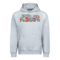 Heather Grey magic mushroom Urban Hoodie - TumblerDesignByShophia