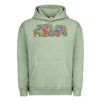 Pigment Oil Green magic mushroom Urban Hoodie - TumblerDesignByShophia