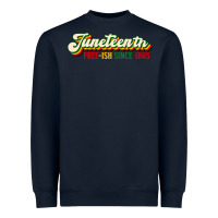 Navy juneteenth free ish since 1865 Heavyweight Sweatshirt - HRA Design Shop