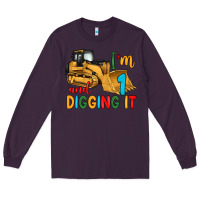 Plum i'm 1 and digging it Long Sleeve Tee - Artiststas