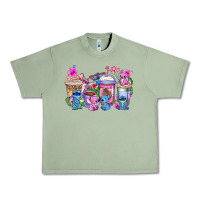 Oil Green stitch with lilo coffee cups Urban Heavy Tee - AdoDesignShop