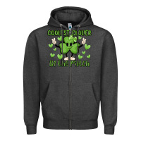 Charcoal Heather coolest clover to pinch Zipper Hoodie - MaliasSmallBusiness
