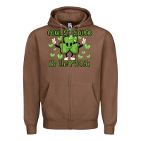 Chestnut coolest clover to pinch Zipper Hoodie - MaliasSmallBusiness