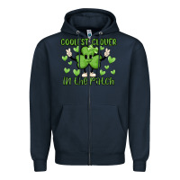 Navy coolest clover to pinch Zipper Hoodie - MaliasSmallBusiness