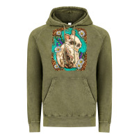 Vintage Olive Western Rabbit Vintage Hoodie - Neo Western