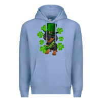 Colony Blue st. patrick's day lucky dachshund puppy Premium Hoodie - RanaPortraitStore