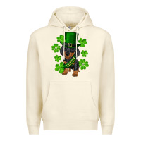 Sandshell st. patrick's day lucky dachshund puppy Premium Hoodie - RanaPortraitStore