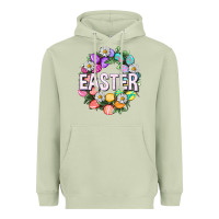 Matcha Easter with eggs and daisy Heavyweight Hoodie - NancyCooperArtShop