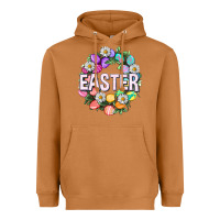Meerkat Easter with eggs and daisy Heavyweight Hoodie - NancyCooperArtShop